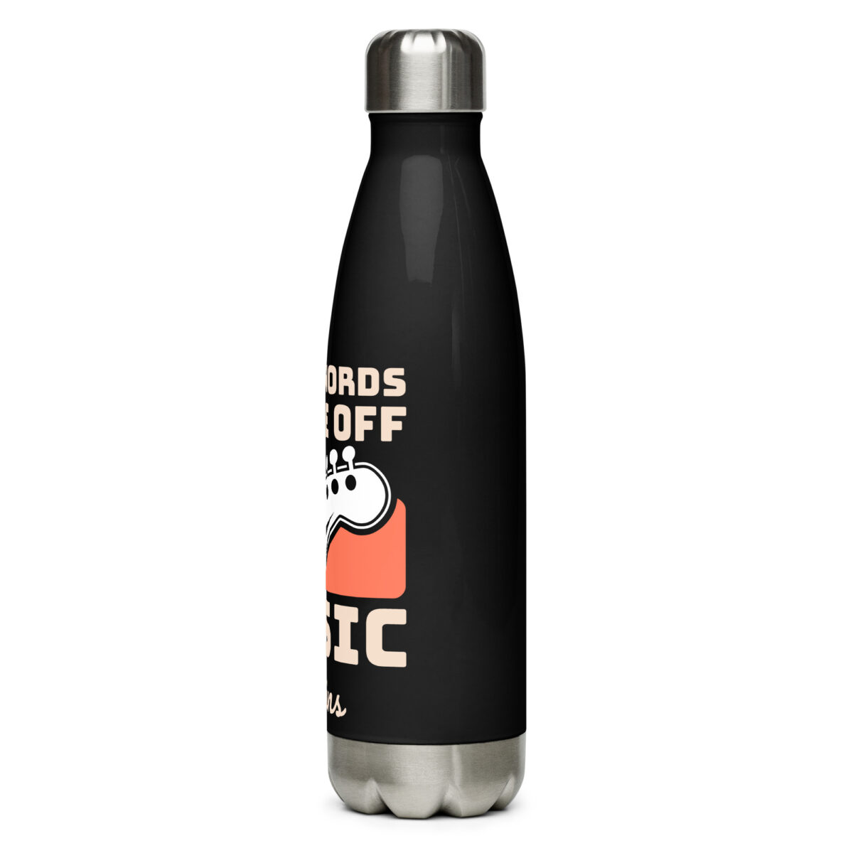 stainless steel water bottle black 17oz left 64a2adb56afd3