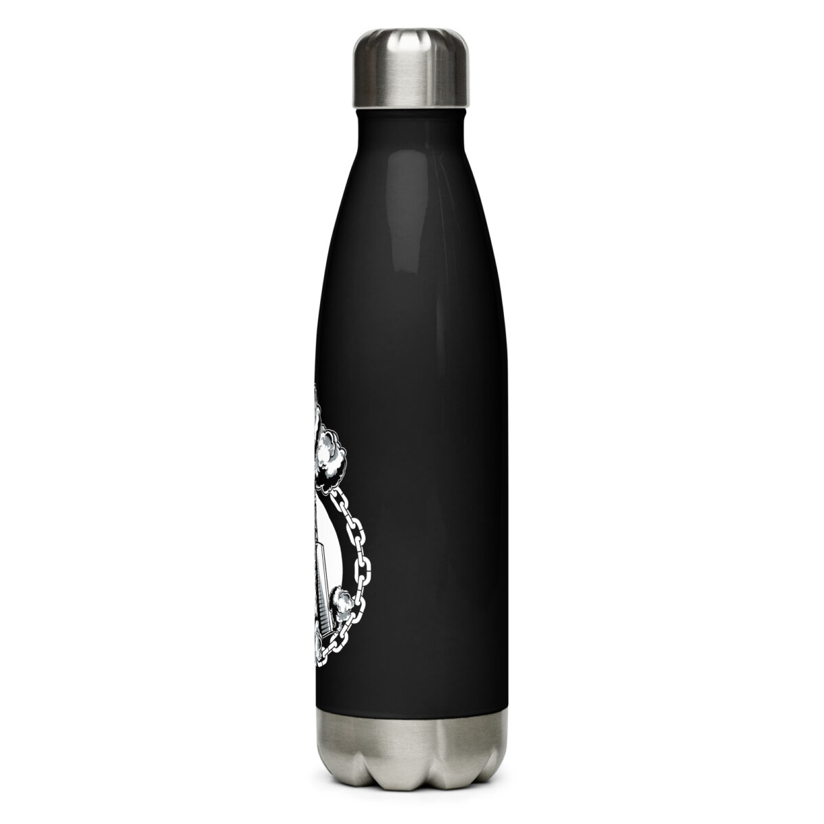 stainless steel water bottle black 17oz left 64a2bc89b7ea3