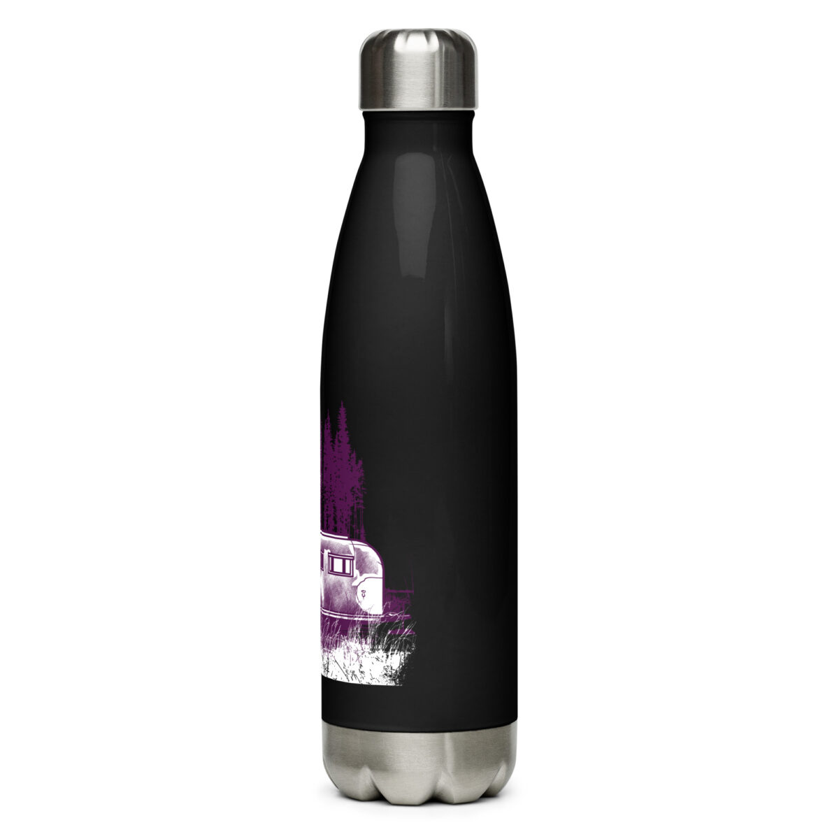 stainless steel water bottle black 17oz left 64a2bd6db39c8