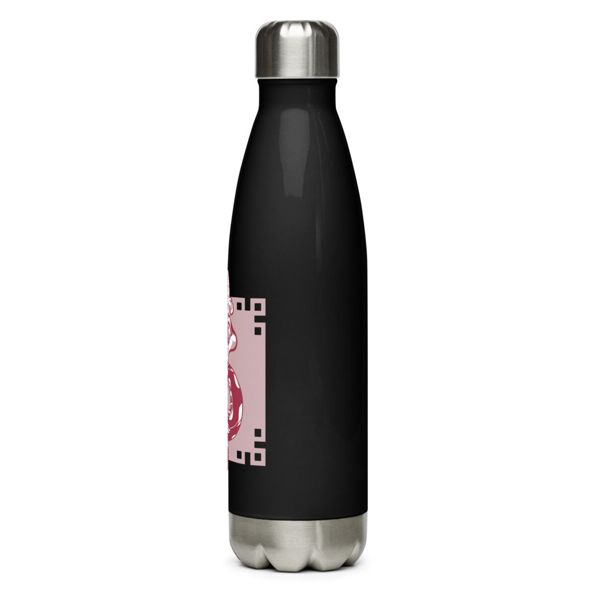 stainless steel water bottle black 17oz left 64a2bf0cb6c83