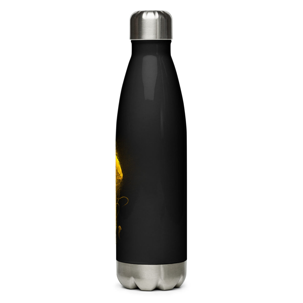 stainless steel water bottle black 17oz left 64a2eeceb5747