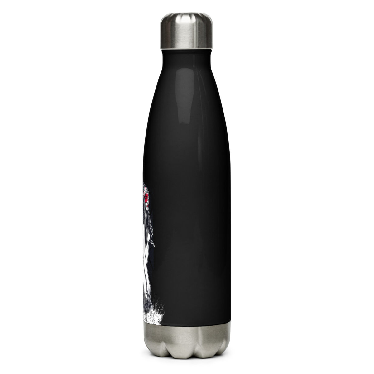 stainless steel water bottle black 17oz left 64a2f0aac82bb