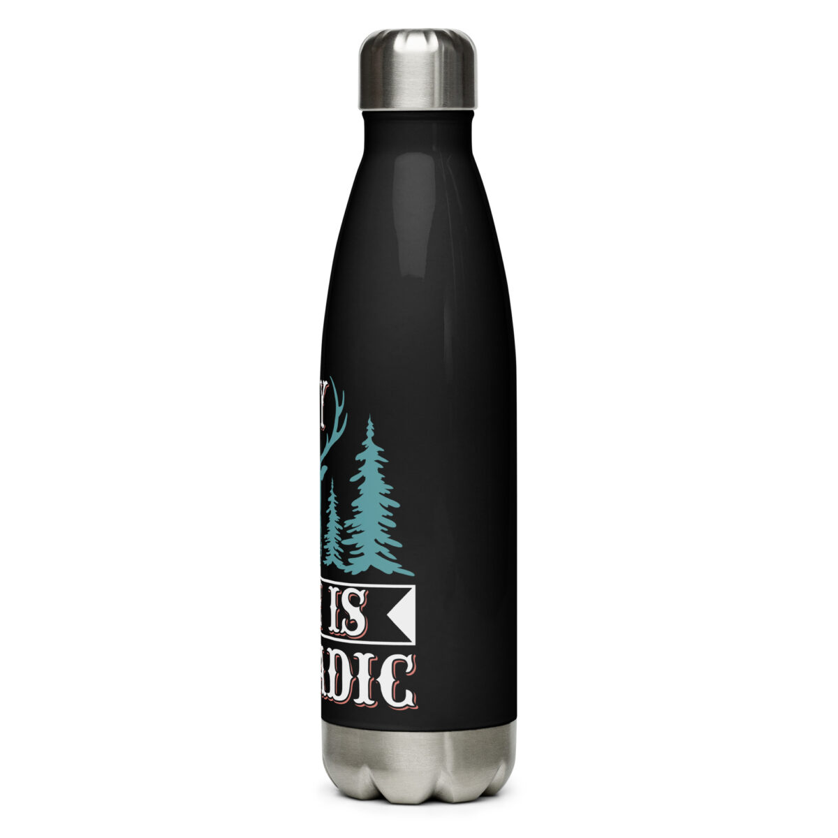 stainless steel water bottle black 17oz left 64a40da97b8c5