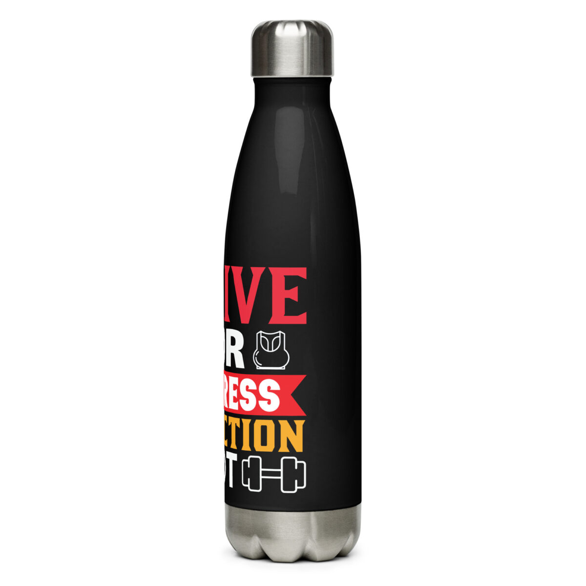 stainless steel water bottle black 17oz left 64a56a0967733