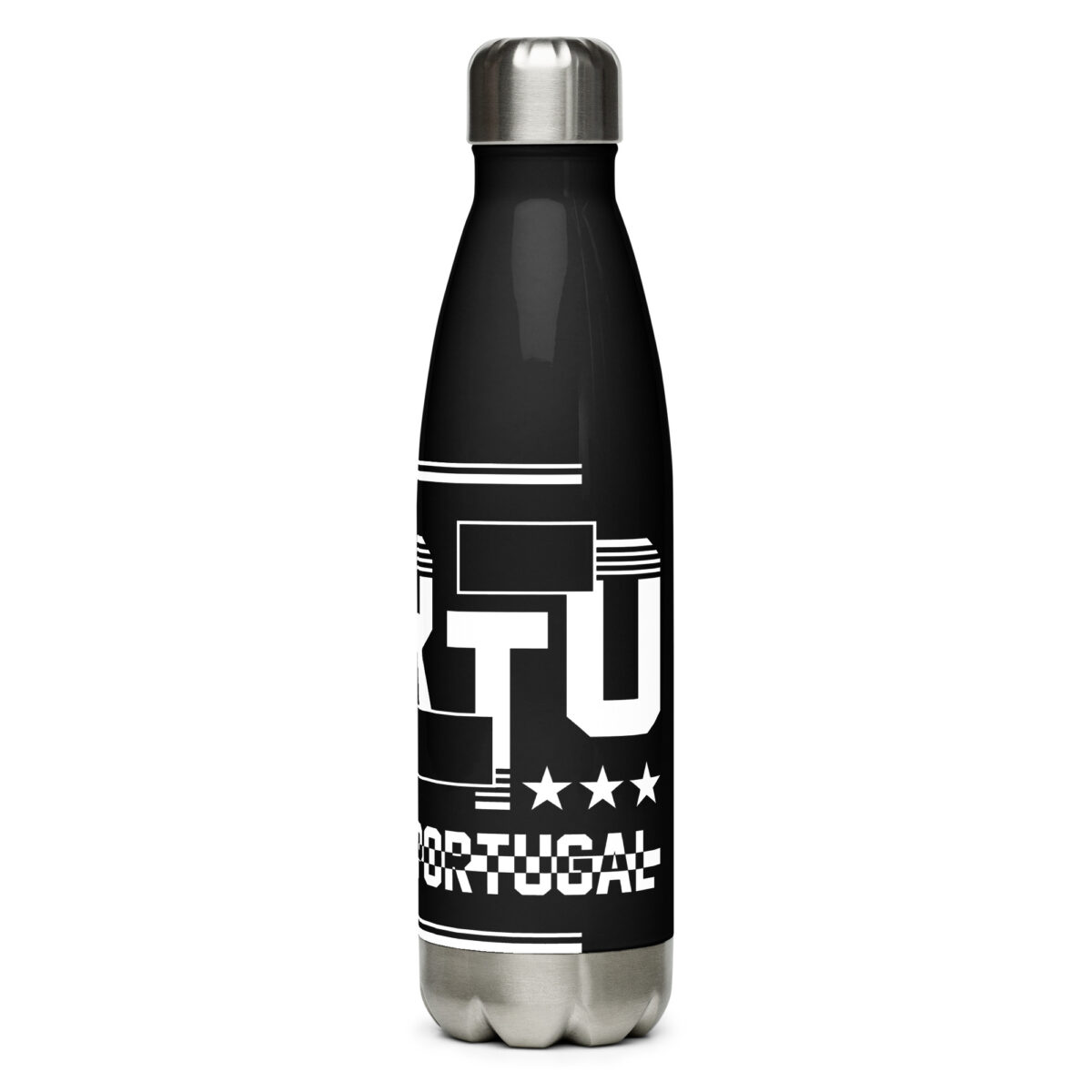 stainless steel water bottle black 17oz left 64a59a6239181