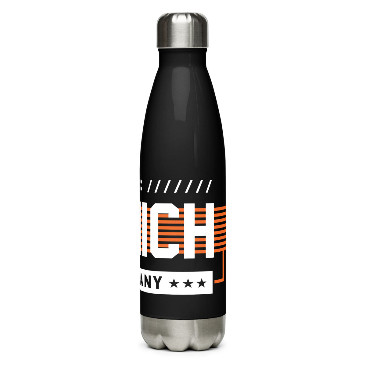 stainless steel water bottle black 17oz left 64a696ffadb2f