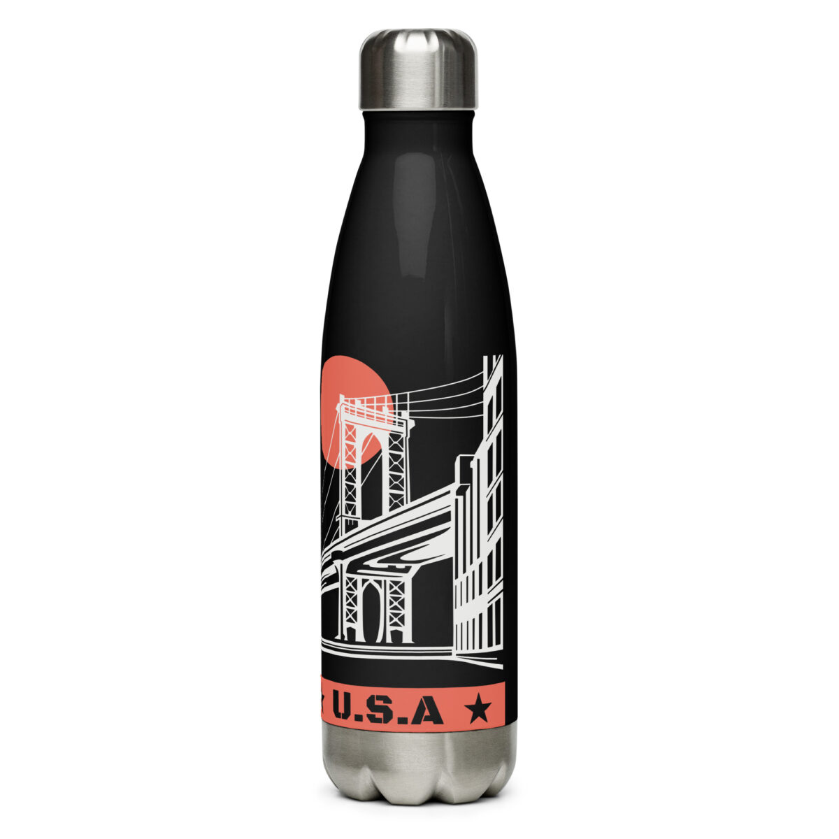 stainless steel water bottle black 17oz left 64a6b0220d771