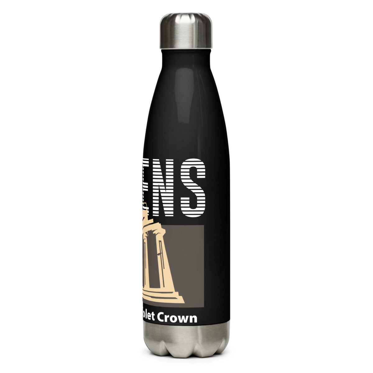 stainless steel water bottle black 17oz left 64abed80f365f