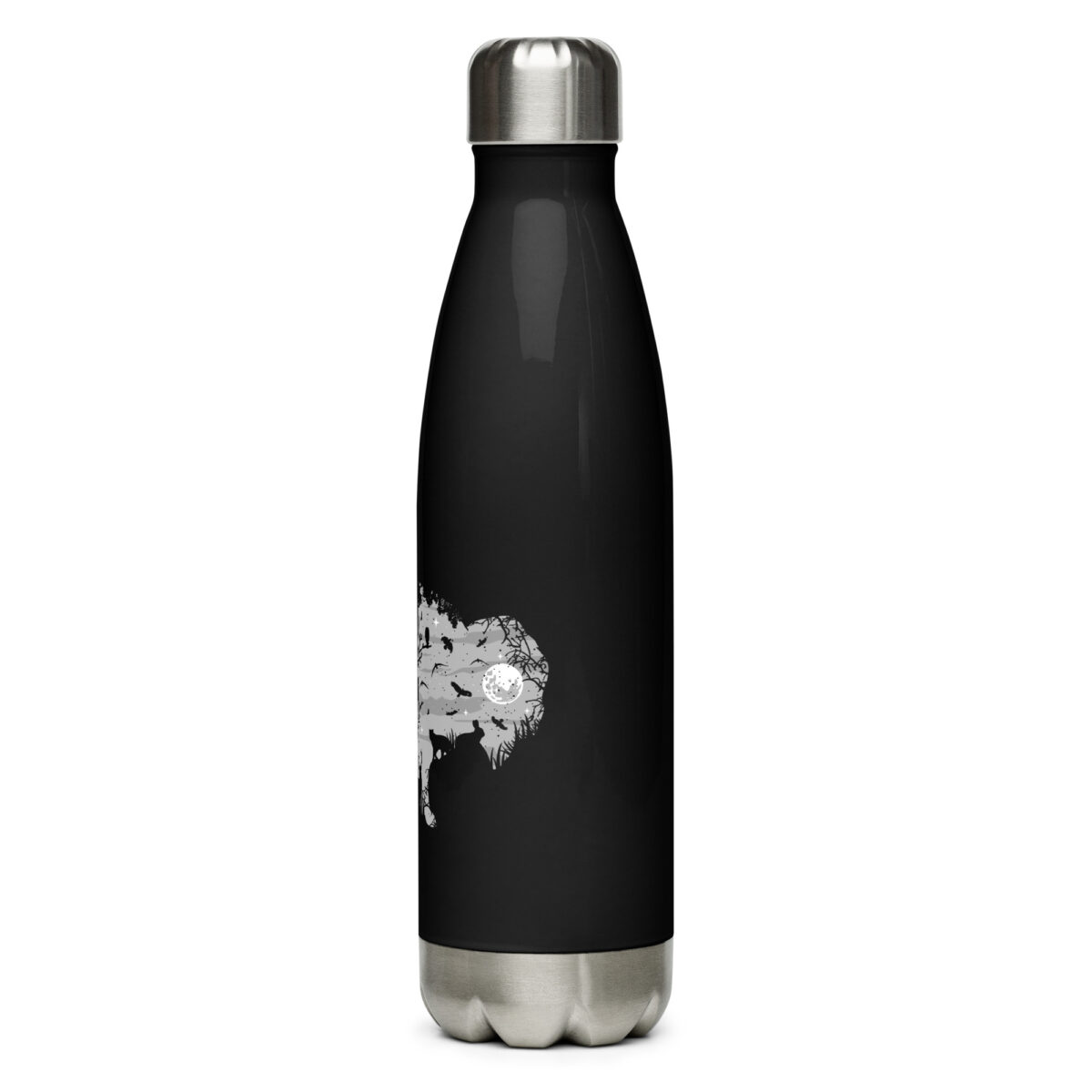 stainless steel water bottle black 17oz left 64abf27d5fbac