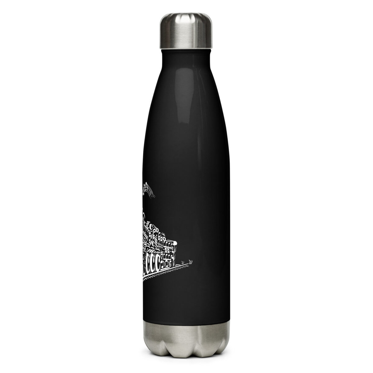 stainless steel water bottle black 17oz left 64abf4aad8fd8