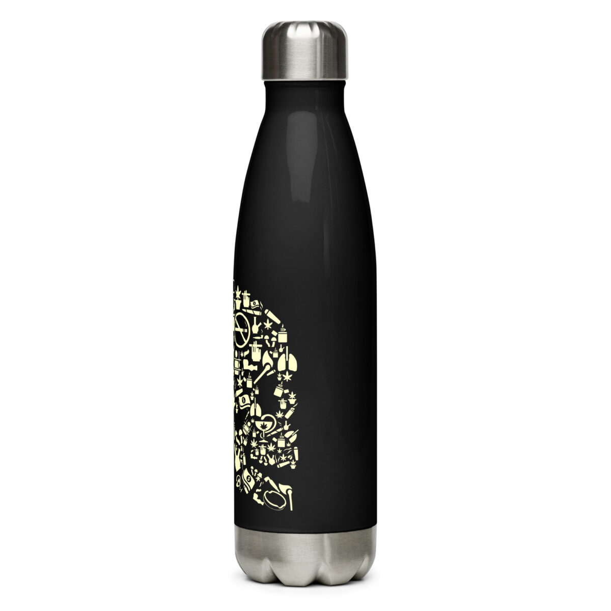 stainless steel water bottle black 17oz left 64abf91db8dba