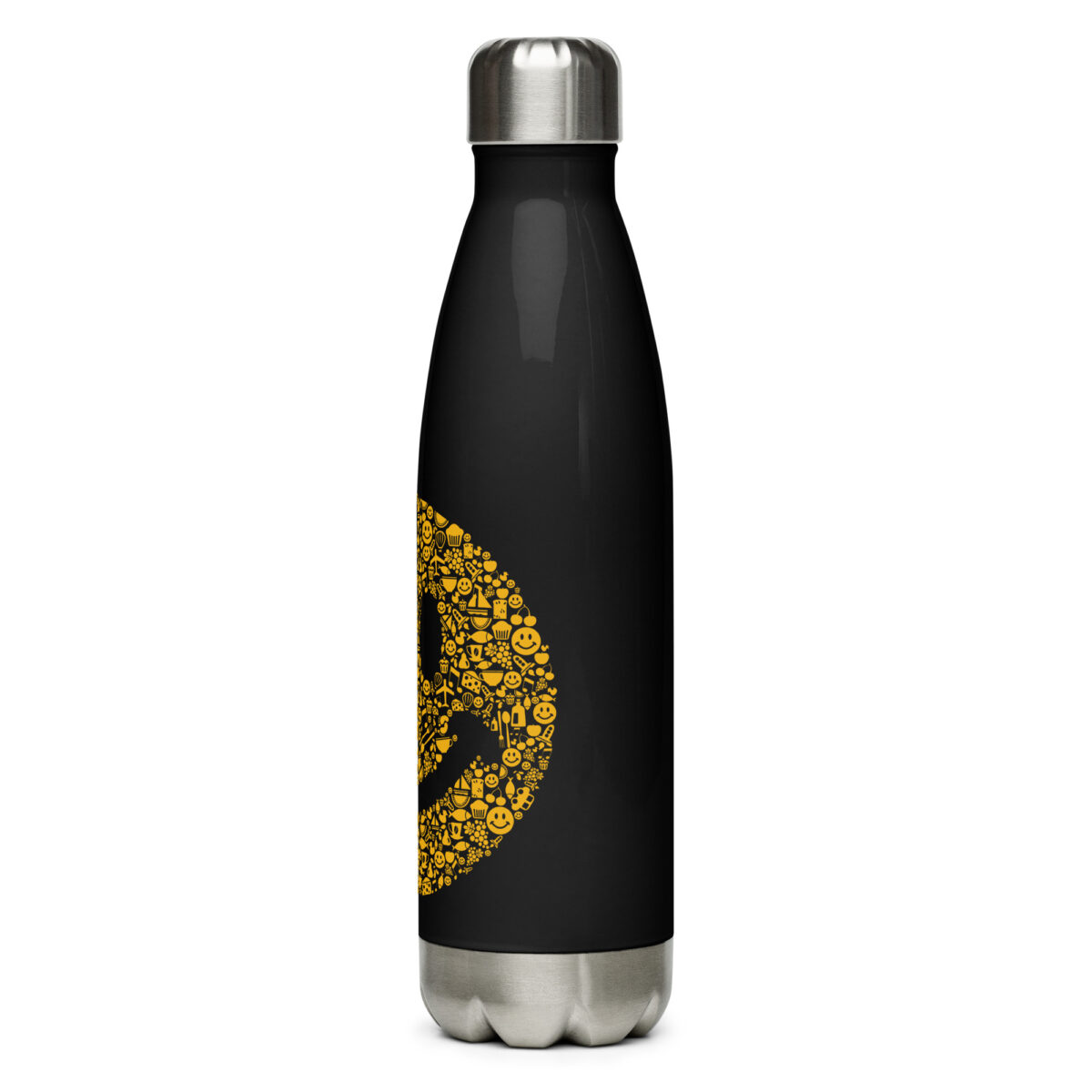 stainless steel water bottle black 17oz left 64abf97c10db3