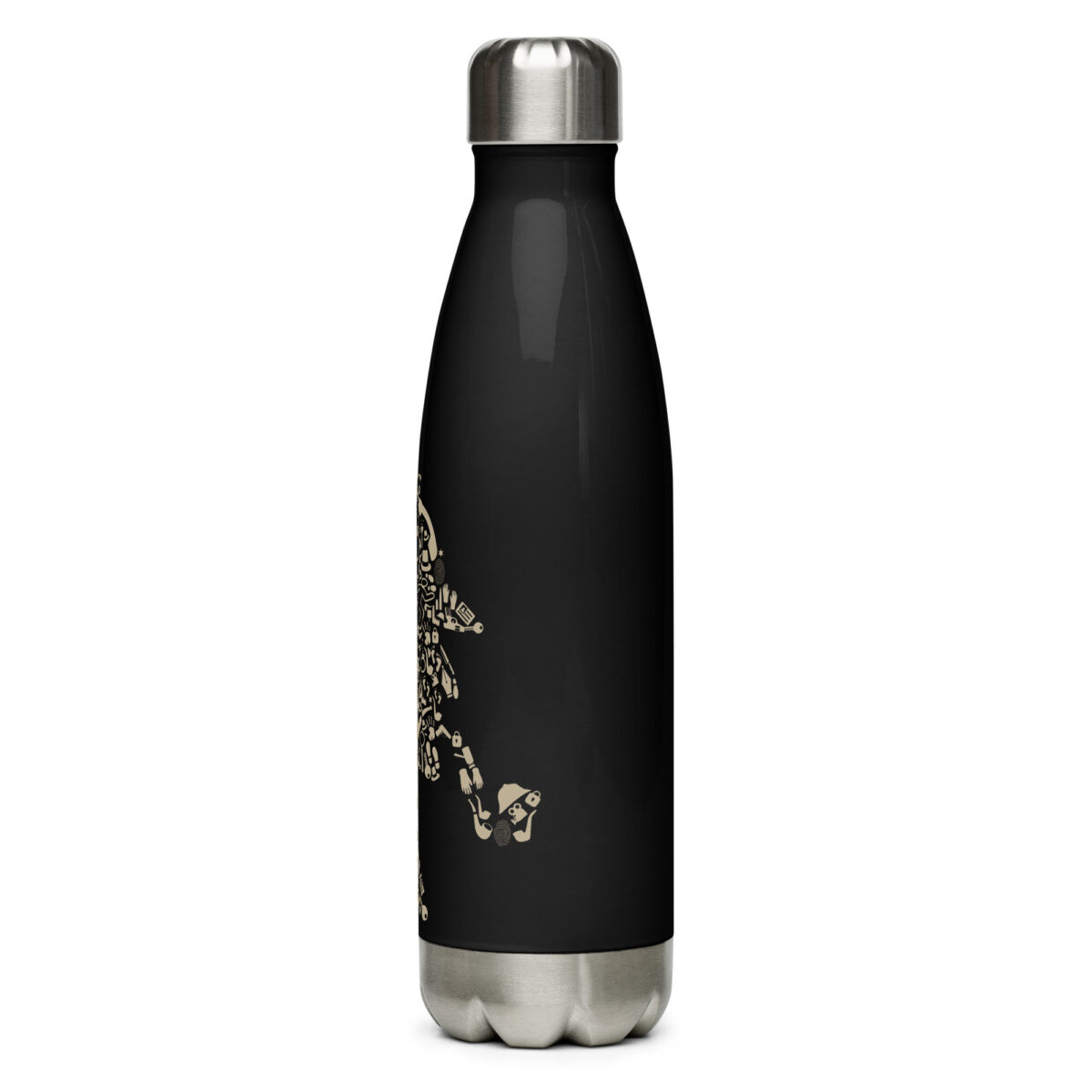 stainless steel water bottle black 17oz left 64abfb95af300