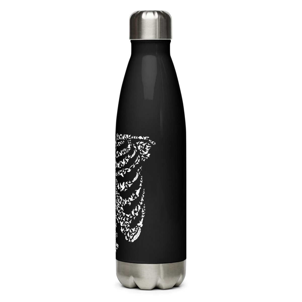 stainless steel water bottle black 17oz left 64abfcc60757f