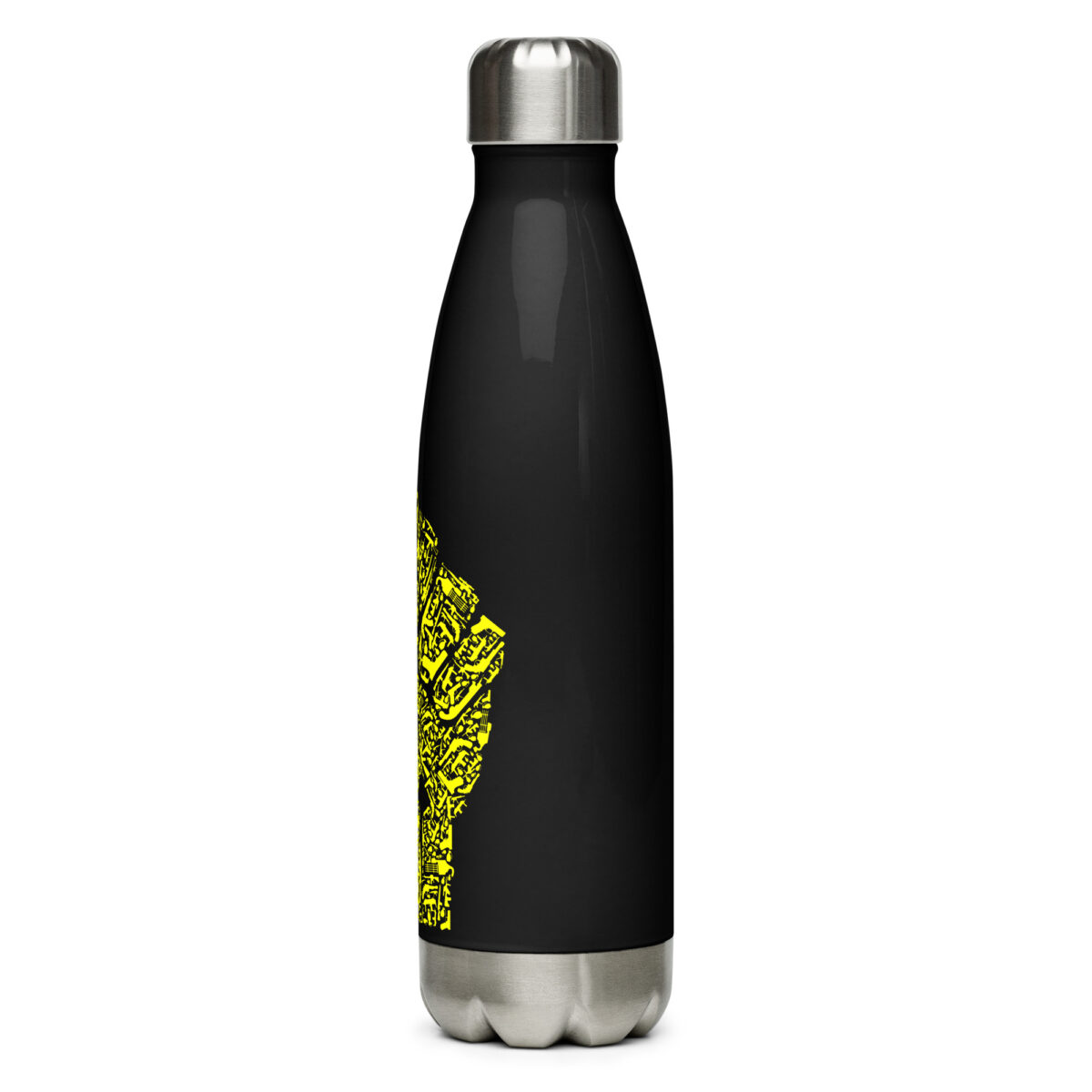 stainless steel water bottle black 17oz left 64ac07b7ac5c3