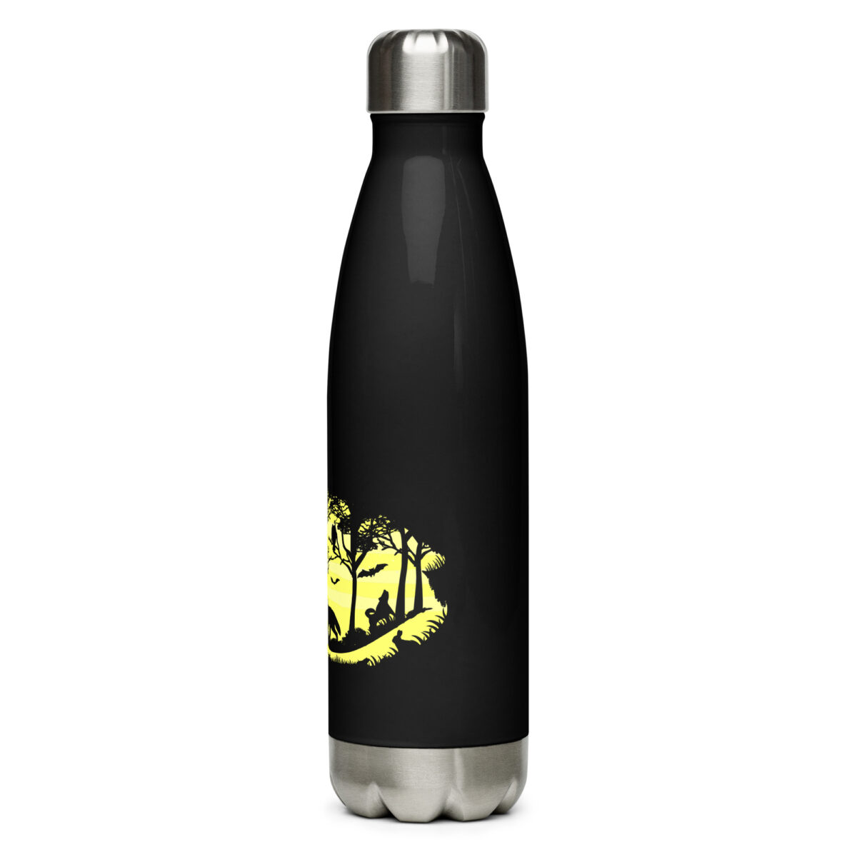 stainless steel water bottle black 17oz left 64ac269aa0728