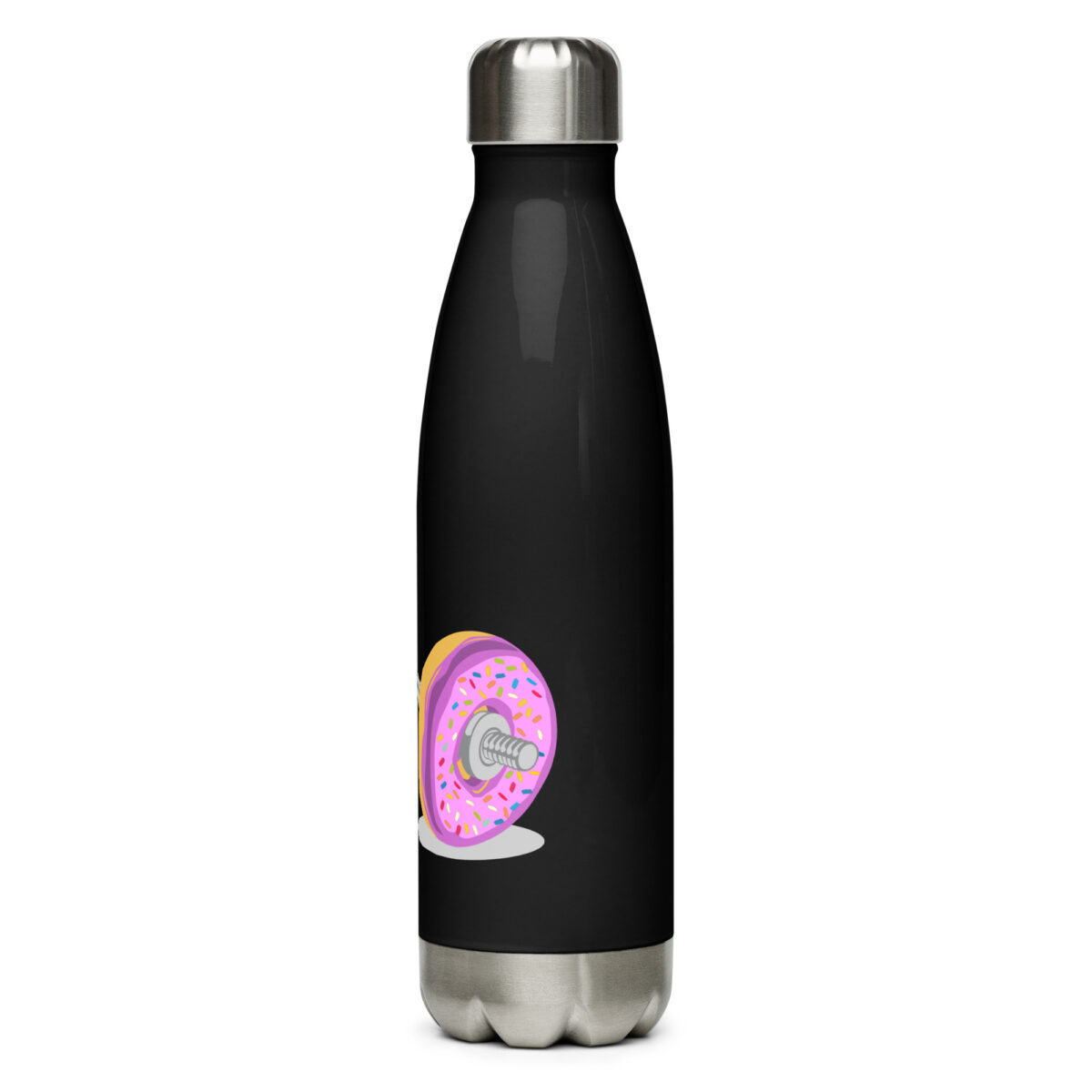 stainless steel water bottle black 17oz left 64ac2d7bbeae2