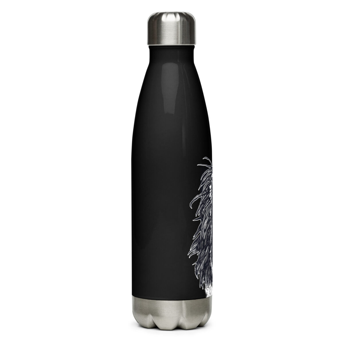 stainless steel water bottle black 17oz right 64a2f0aac8244