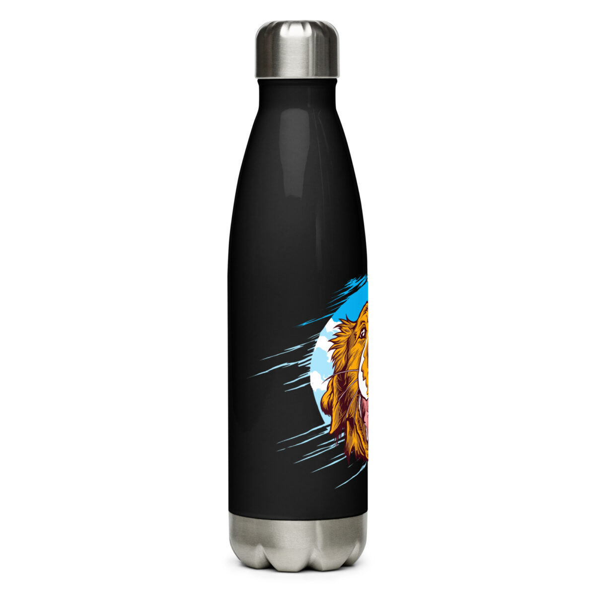 stainless steel water bottle black 17oz right 64a2f4f08ded9