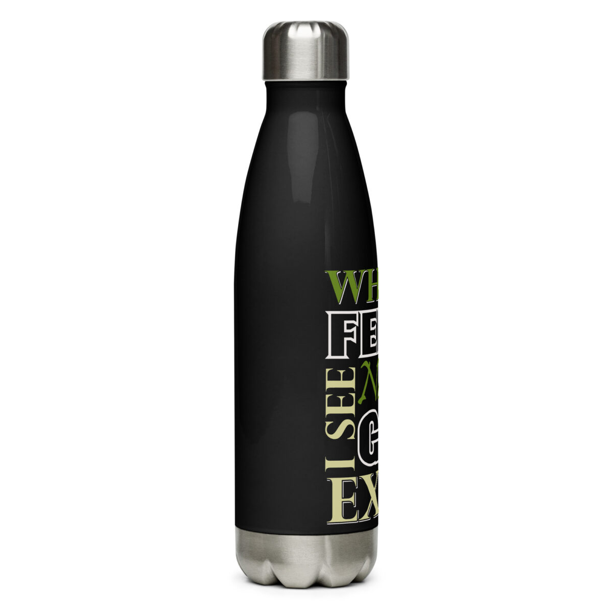 stainless steel water bottle black 17oz right 64a40d5041ed7