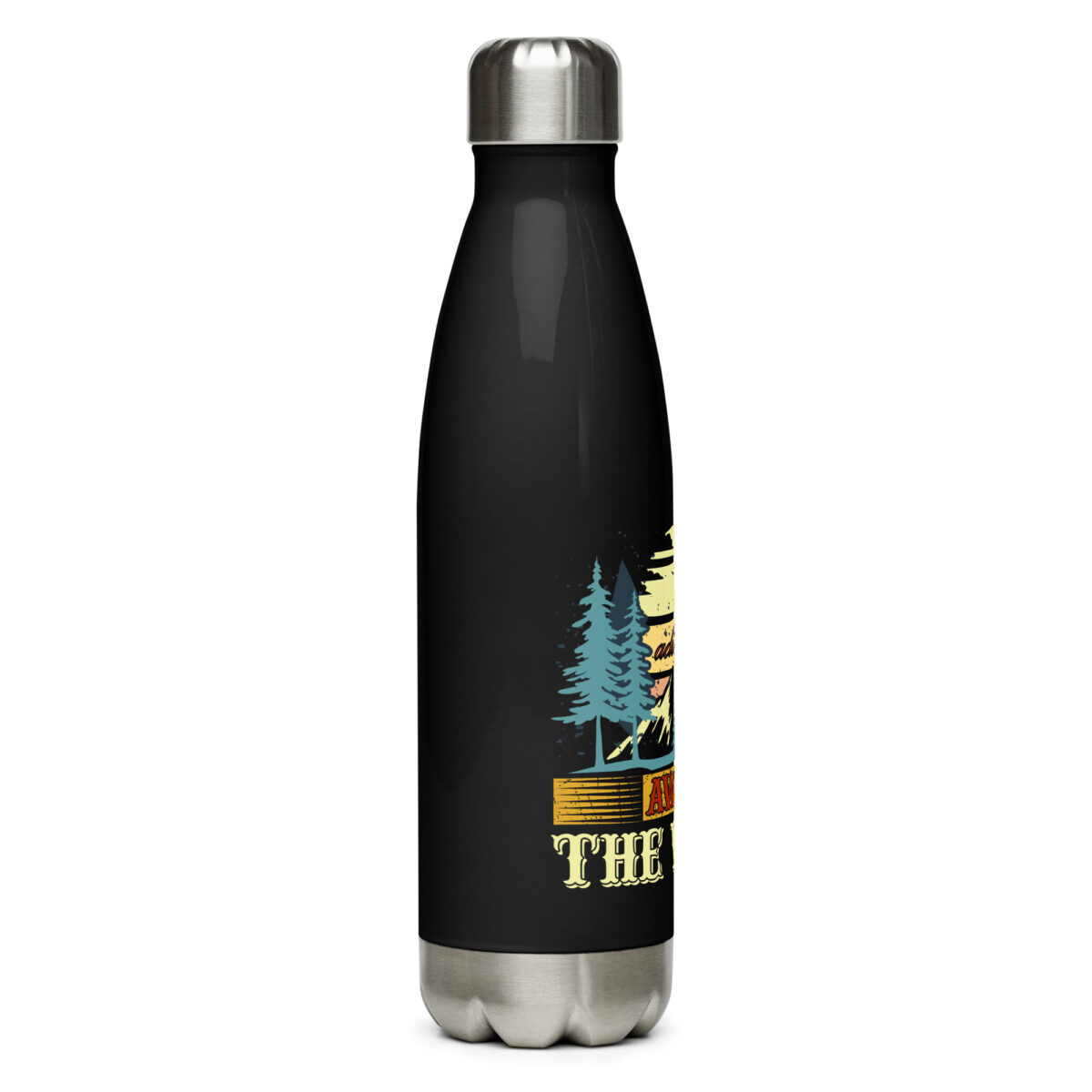 stainless steel water bottle black 17oz right 64a40f5ce73bb