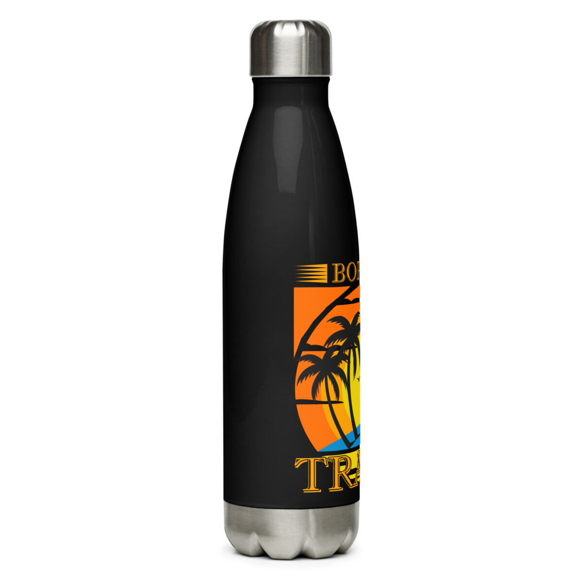 stainless steel water bottle black 17oz right 64a4117290be0