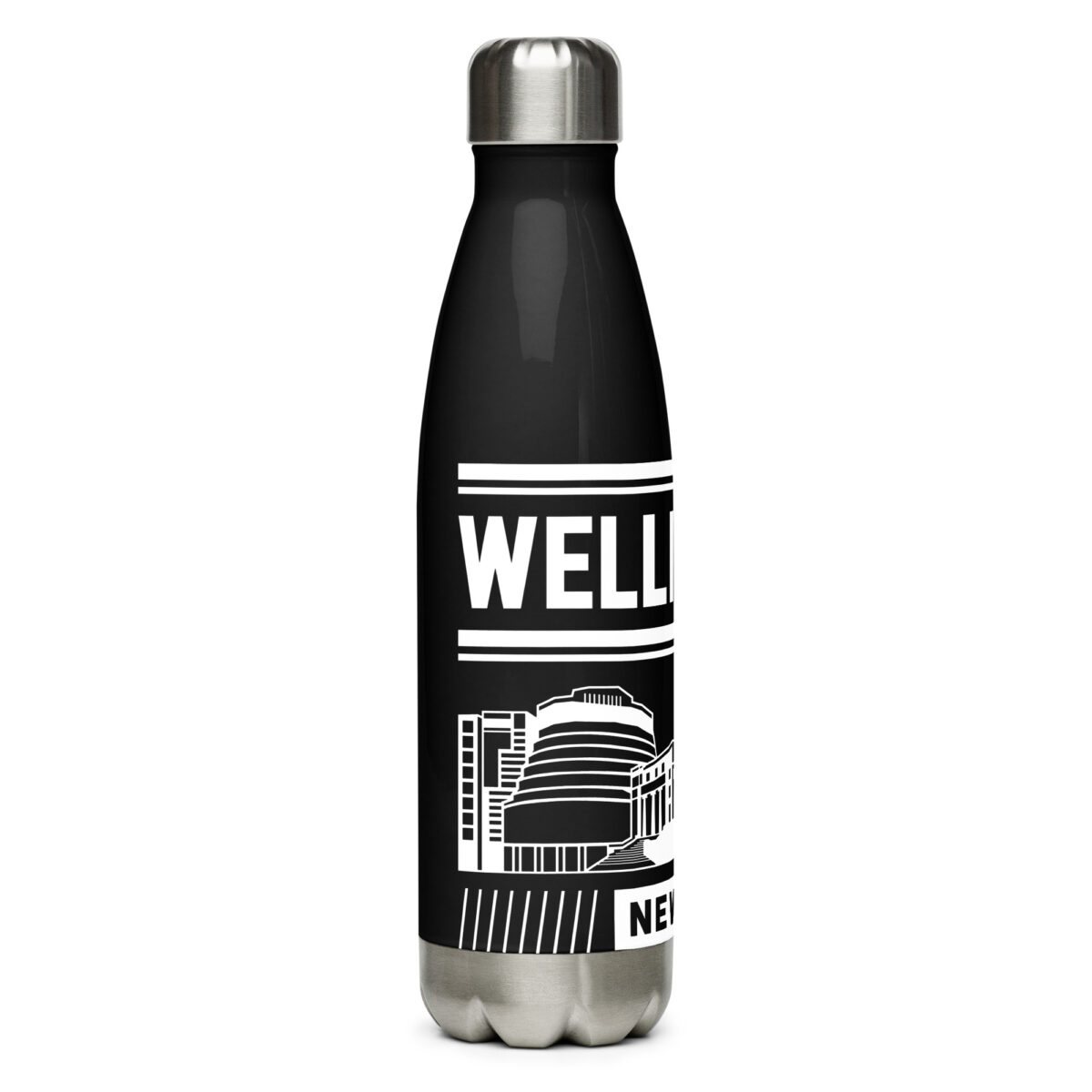 stainless steel water bottle black 17oz right 64a59190b1da4