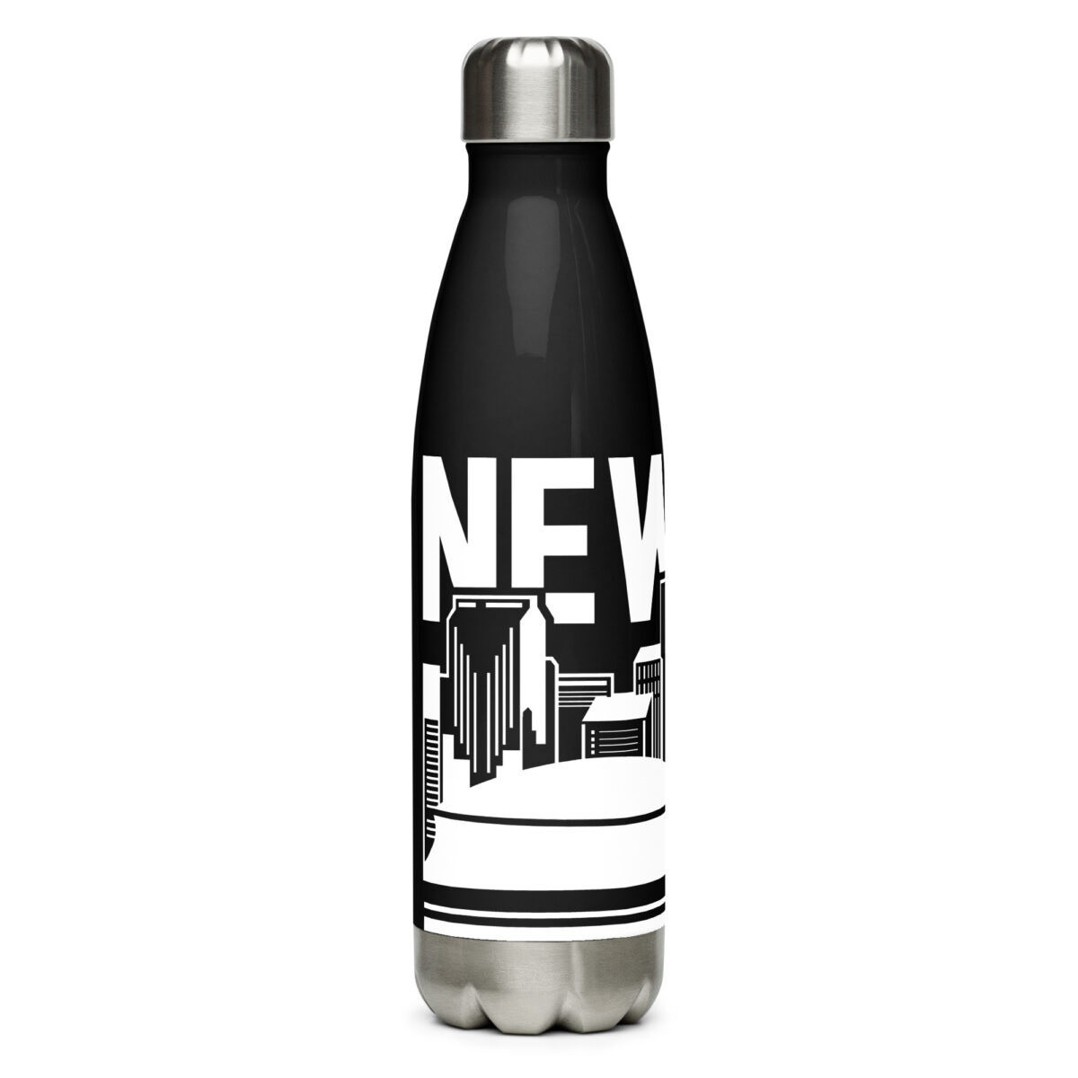 stainless steel water bottle black 17oz right 64a6959774b3b