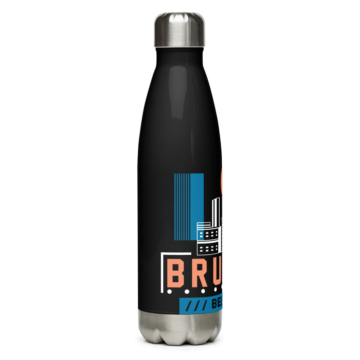 stainless steel water bottle black 17oz right 64a6afb1207ff