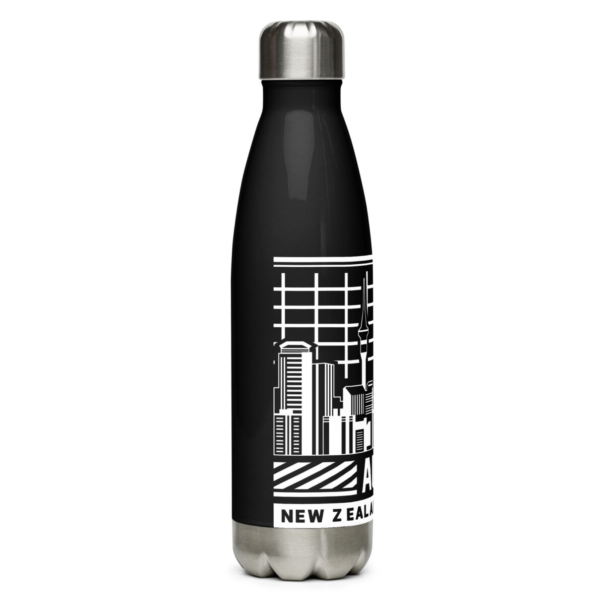 stainless steel water bottle black 17oz right 64a6b47e7f59d