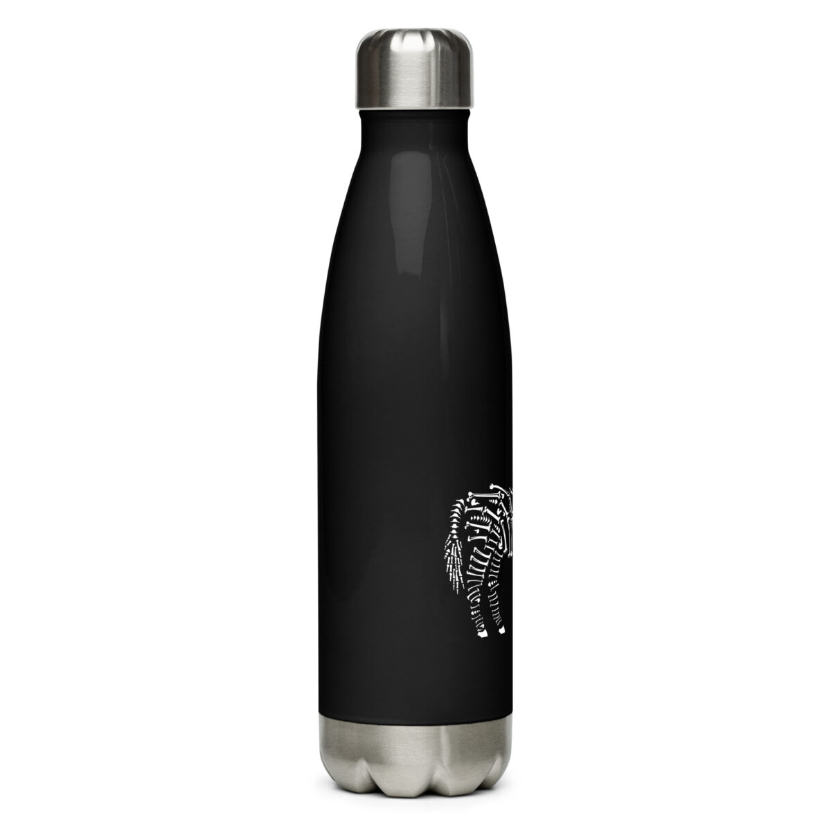 stainless steel water bottle black 17oz right 64abf08802e9e