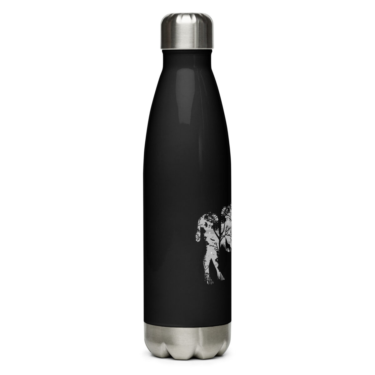 stainless steel water bottle black 17oz right 64abf27d5fb37