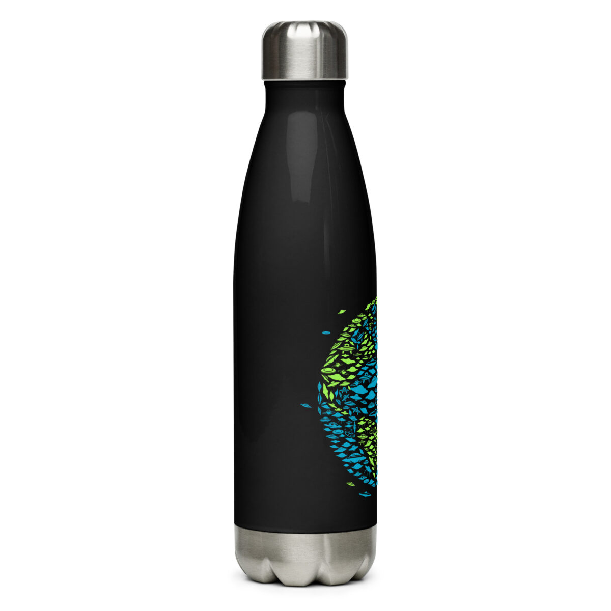 stainless steel water bottle black 17oz right 64abf39a9ca9a