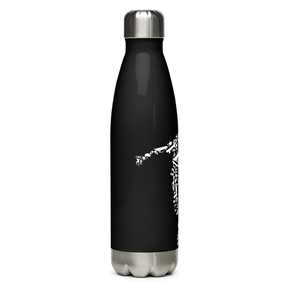 stainless steel water bottle black 17oz right 64abfb34df5ef