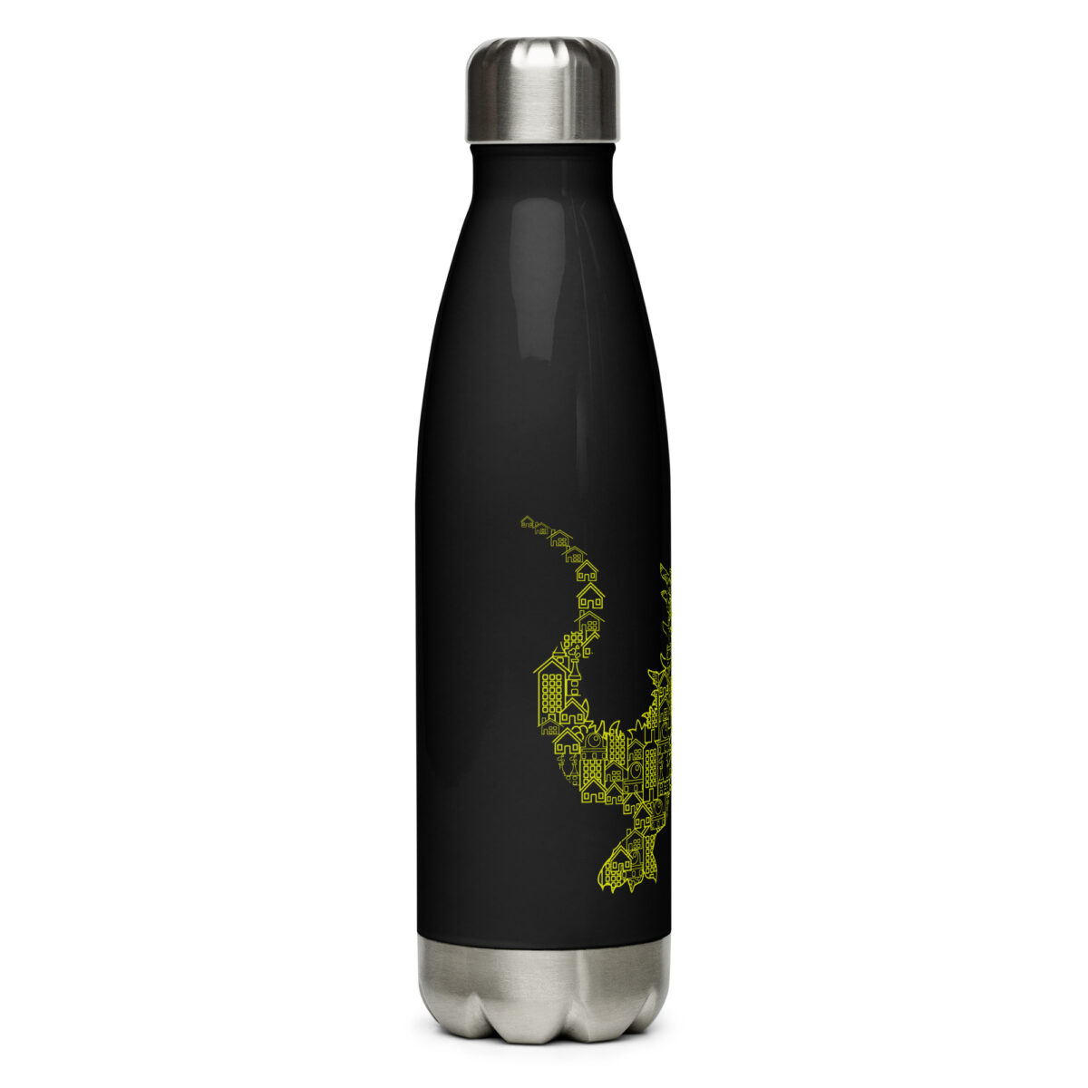 stainless steel water bottle black 17oz right 64ac04d576f4b