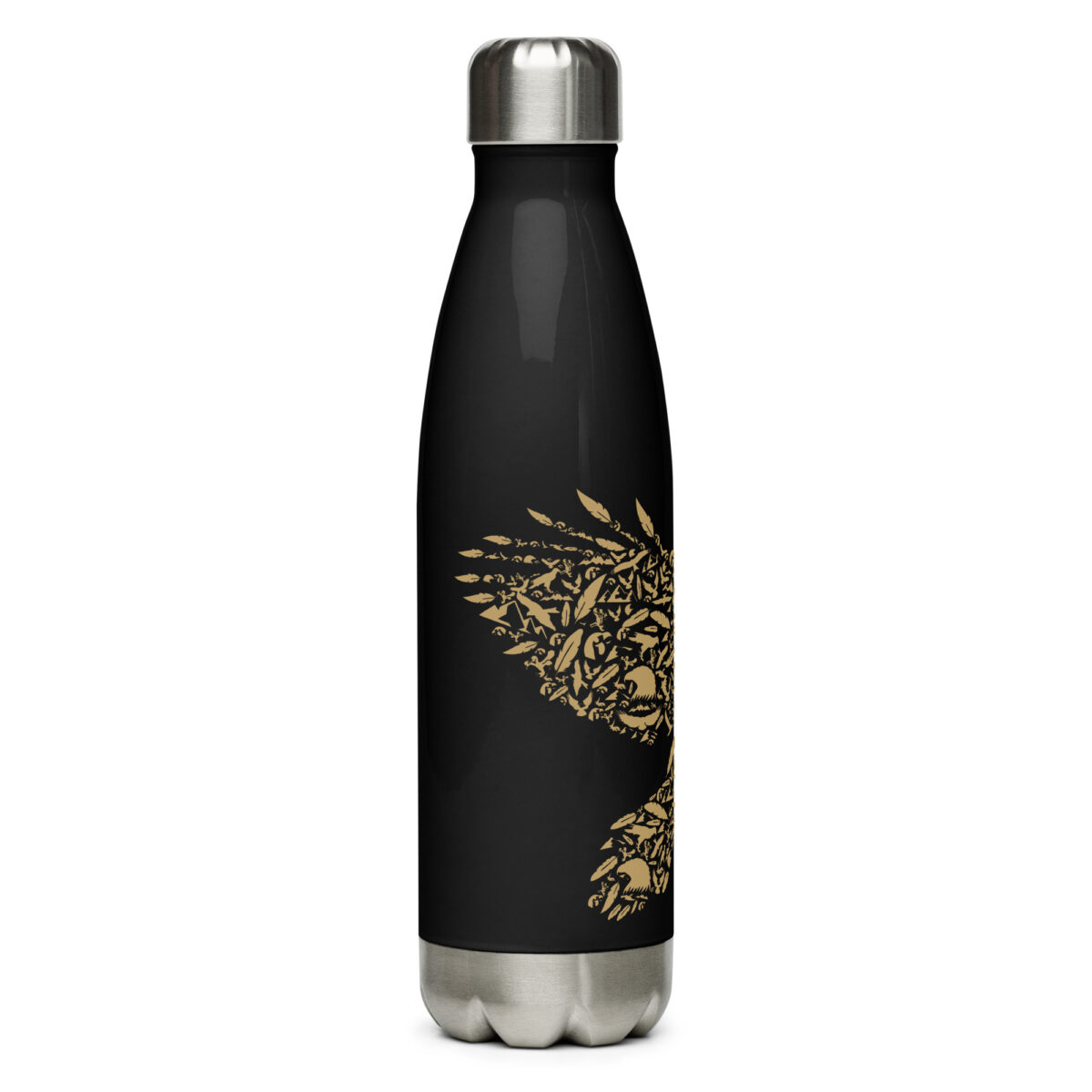 stainless steel water bottle black 17oz right 64ac2cad2fa8e