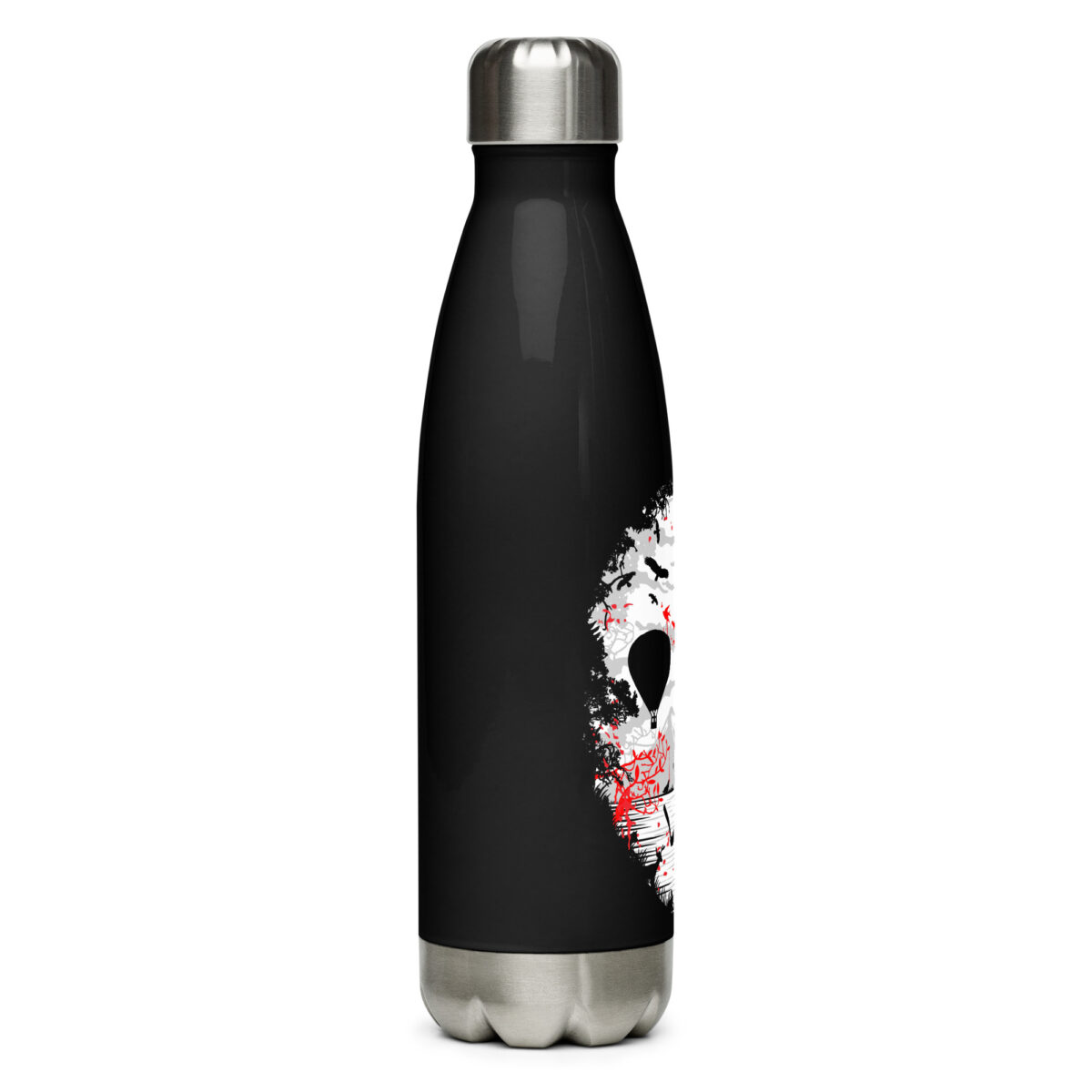 stainless steel water bottle black 17oz right 64ac310266391