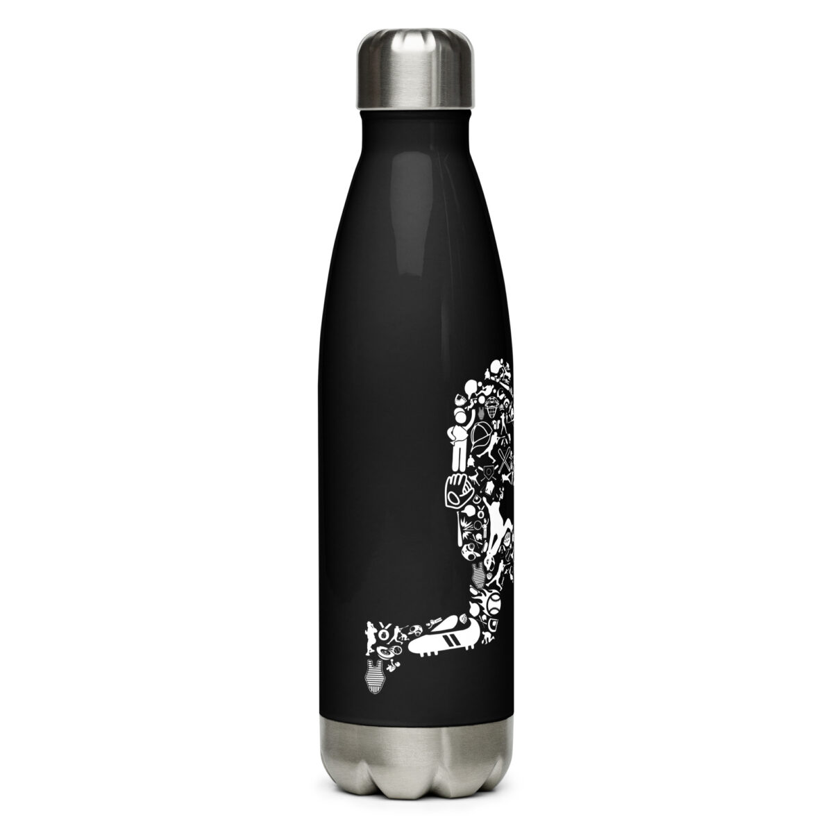 stainless steel water bottle black 17oz right 64ac374326186