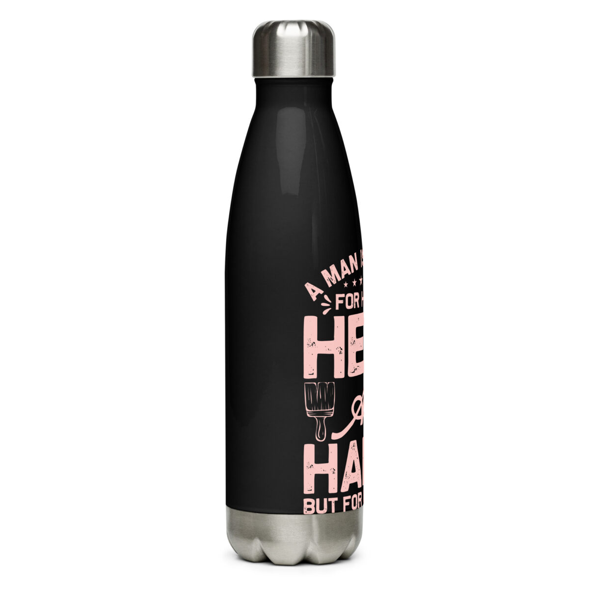 stainless steel water bottle black 17oz right 64ac3d024ec3b