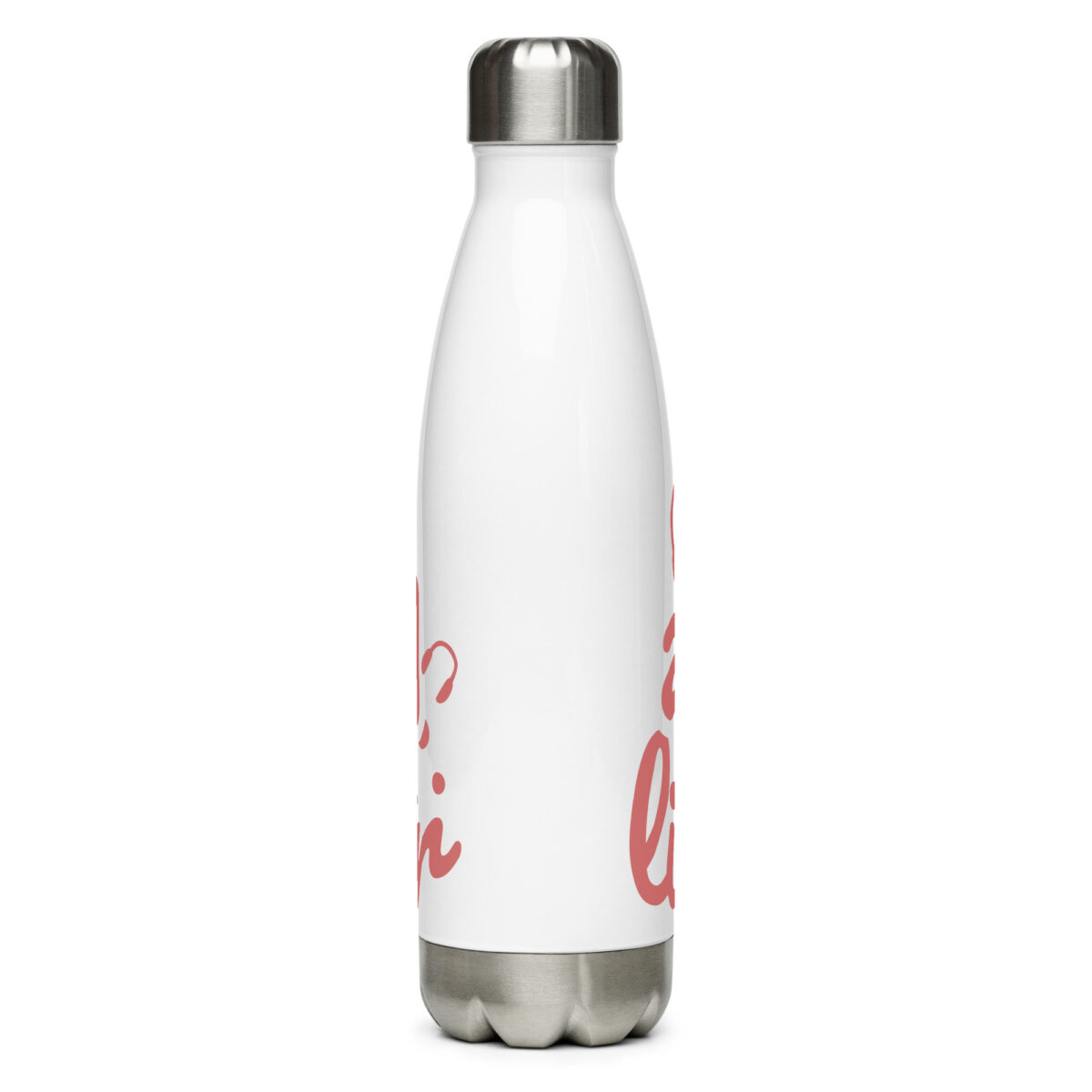 stainless steel water bottle white 17oz back 64a2acd042089