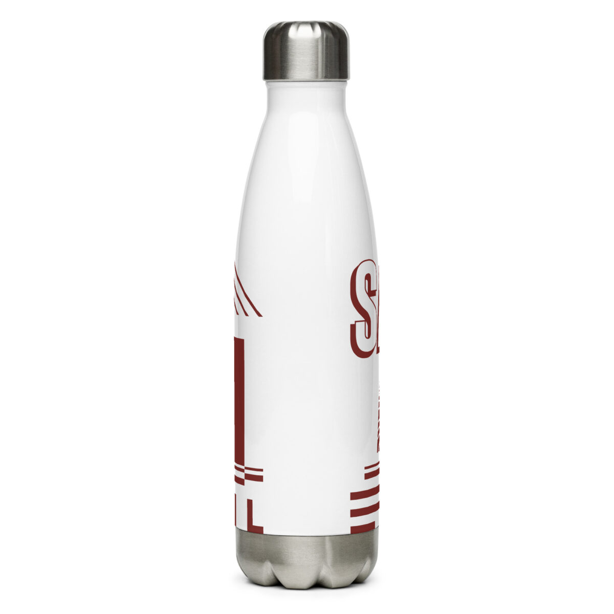 stainless steel water bottle white 17oz back 64a597642da91