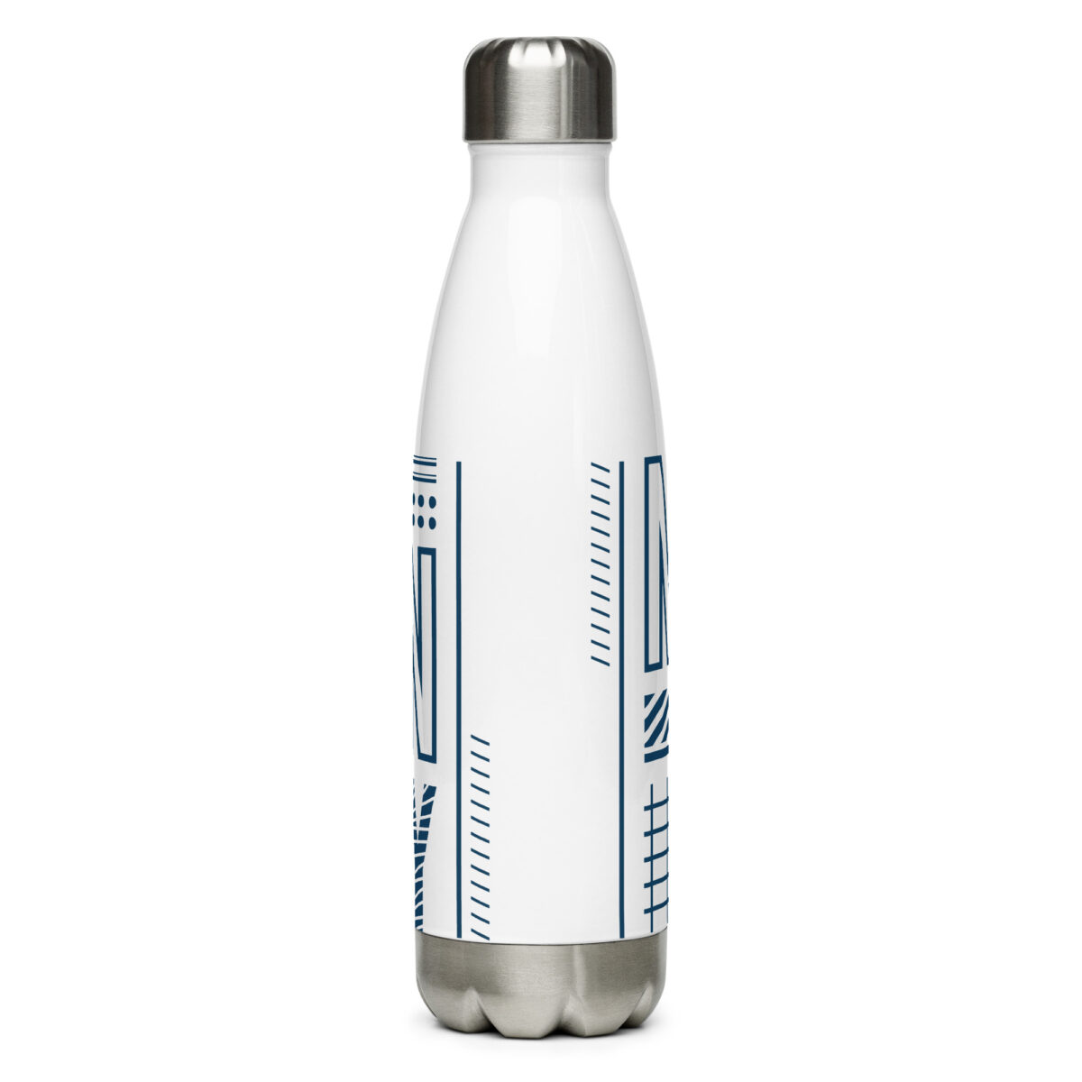 stainless steel water bottle white 17oz back 64a698e45aa17