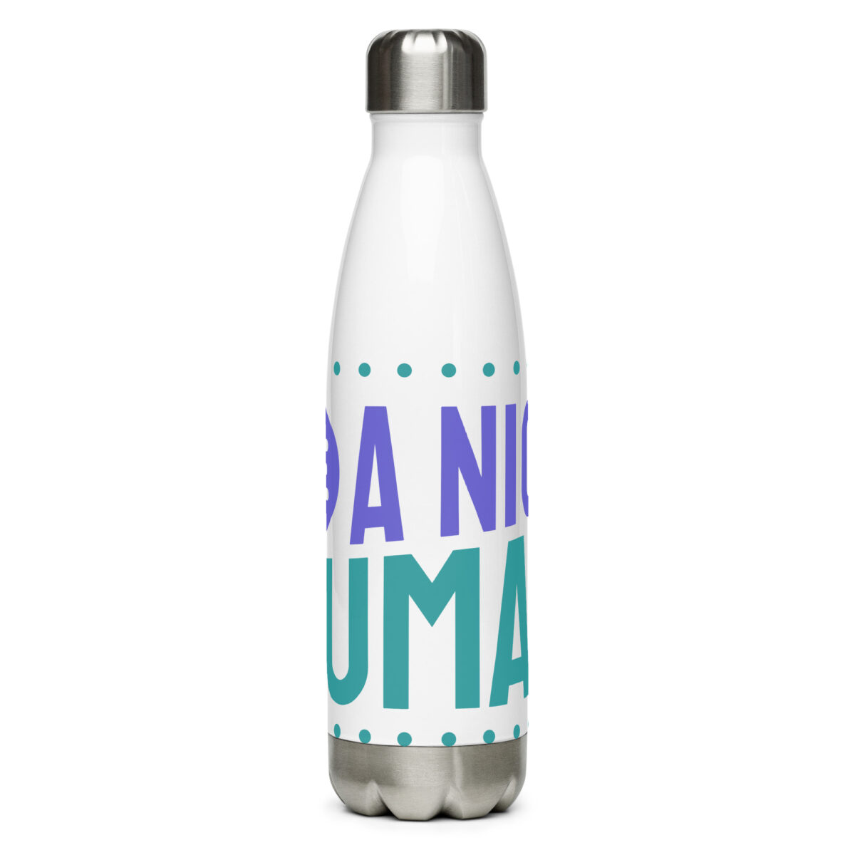 stainless steel water bottle white 17oz front 64a2ac83352ff