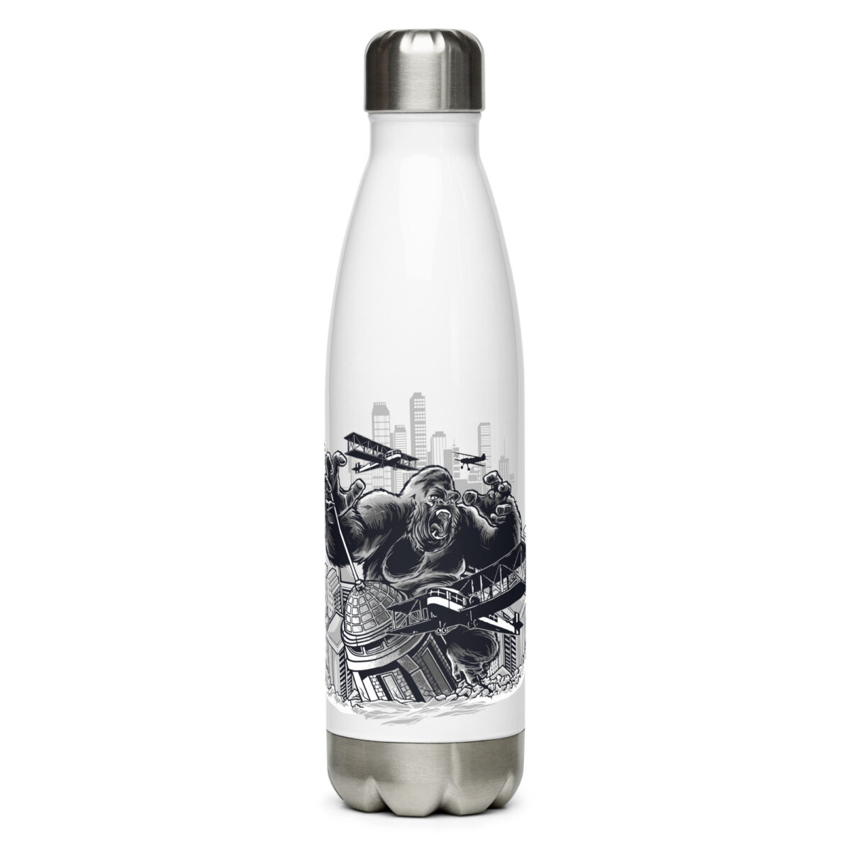 stainless steel water bottle white 17oz front 64a2f93fe4d53