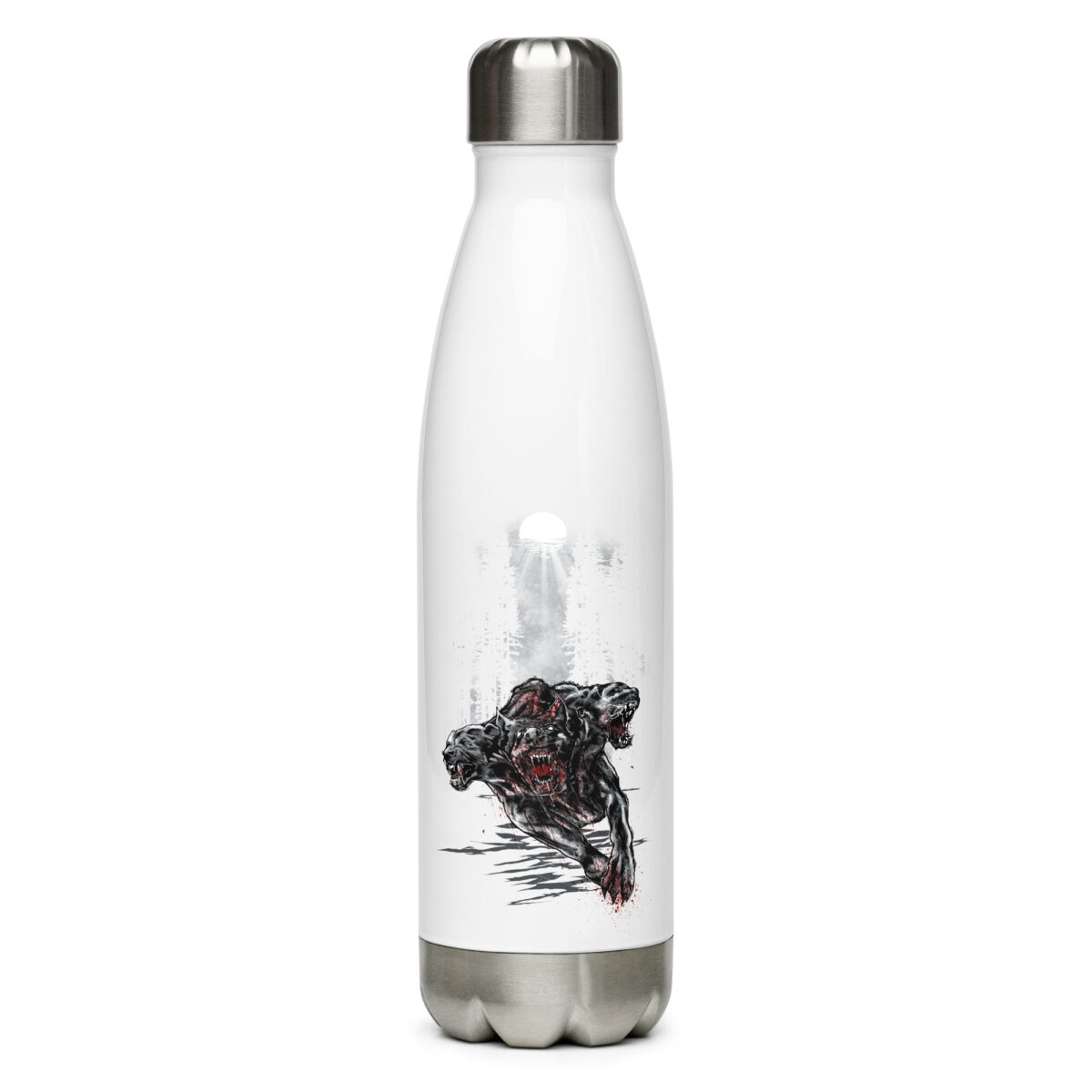 stainless steel water bottle white 17oz front 64a2ff47d3f7d