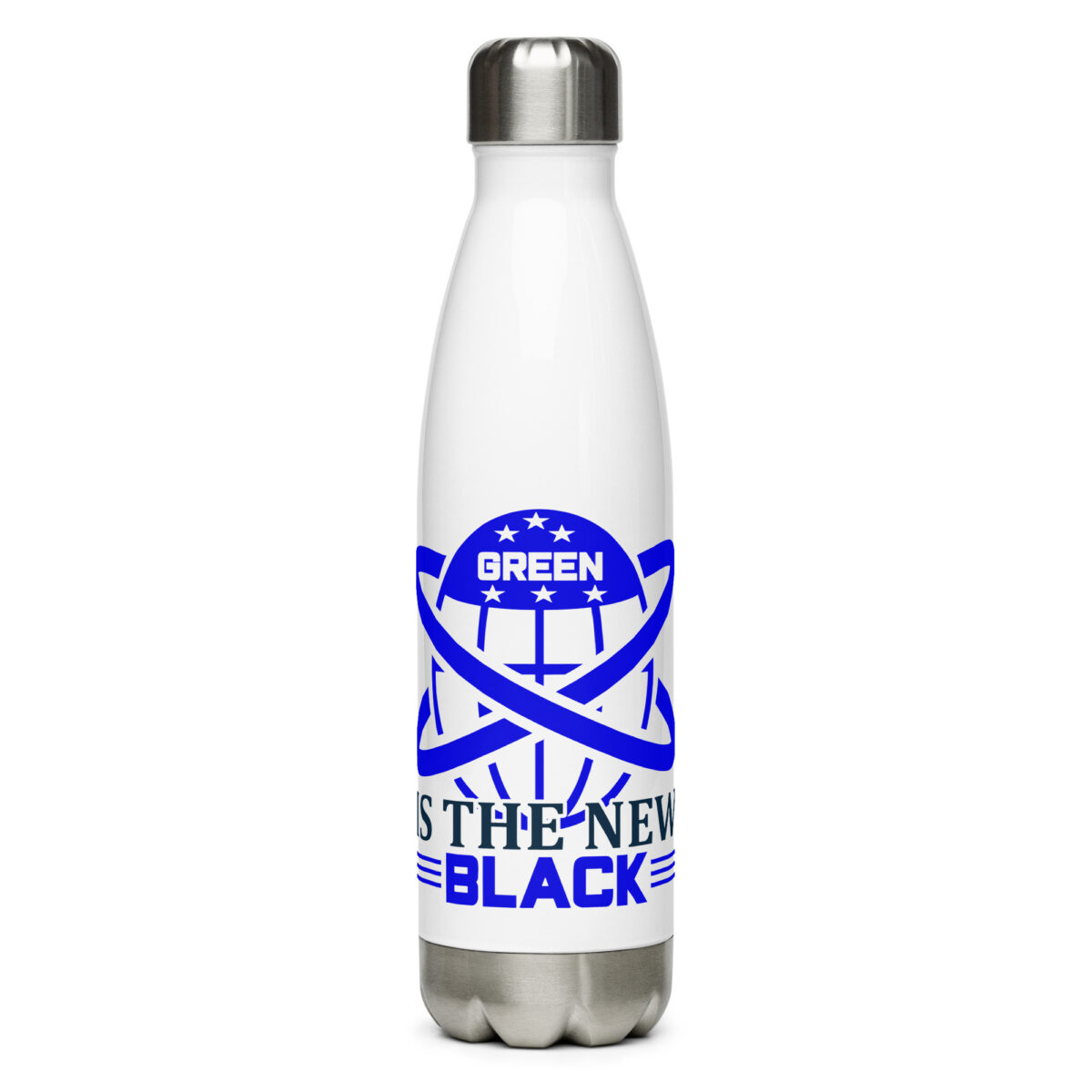 stainless steel water bottle white 17oz front 64a40194a1fae