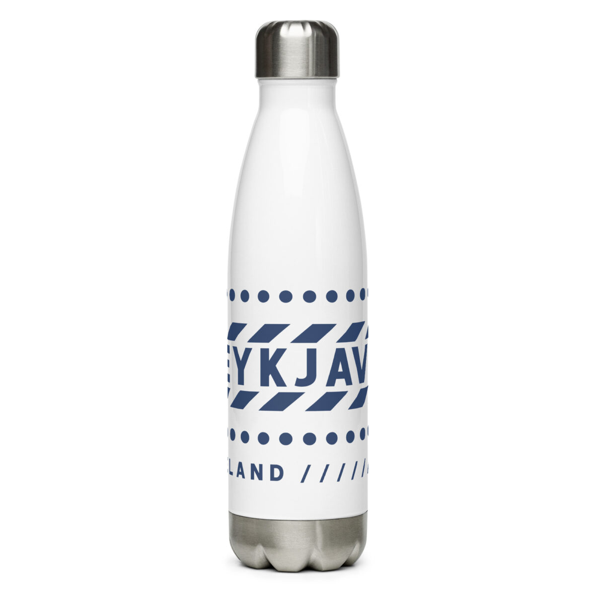 stainless steel water bottle white 17oz front 64a5999c2ab12