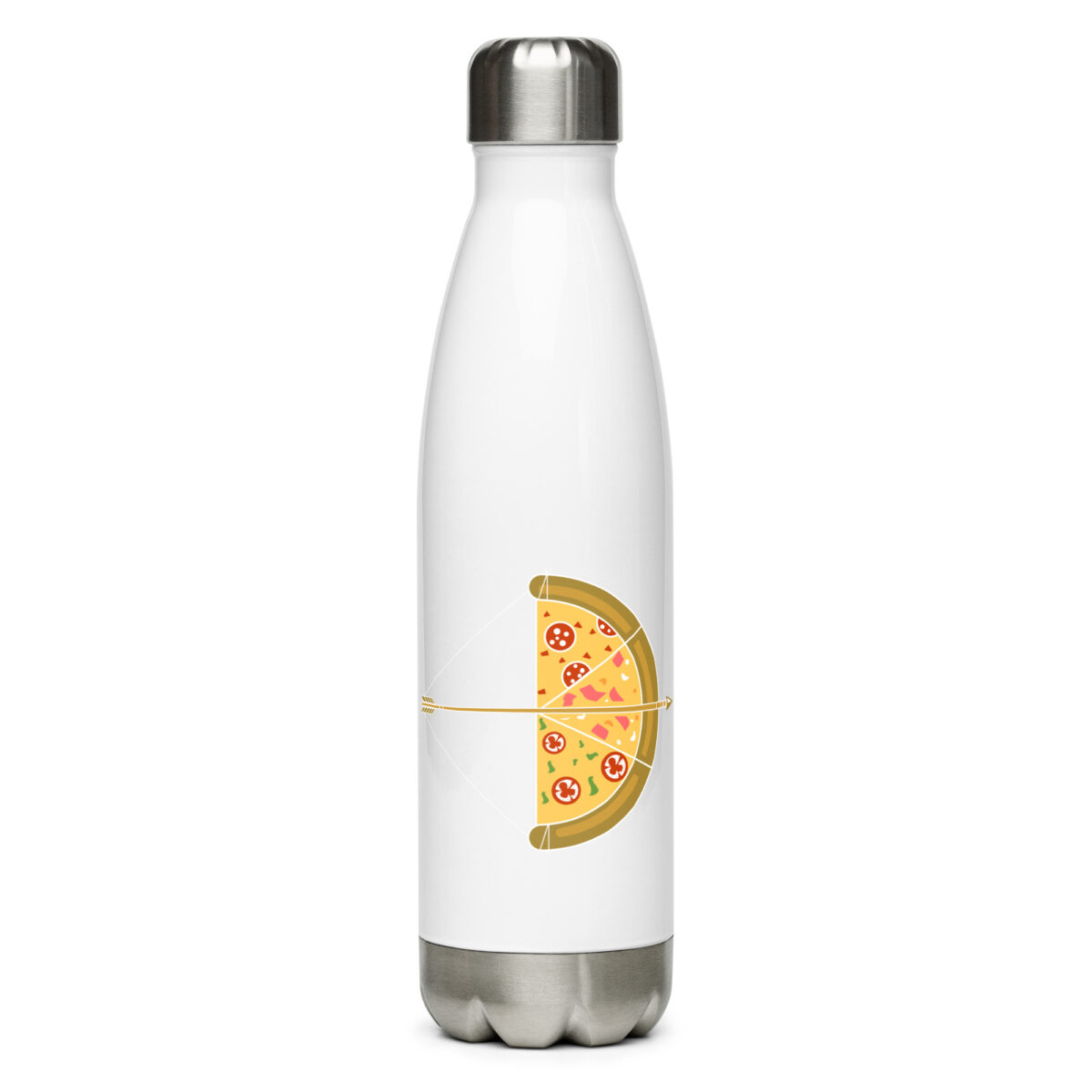 stainless steel water bottle white 17oz front 64abef584ec15