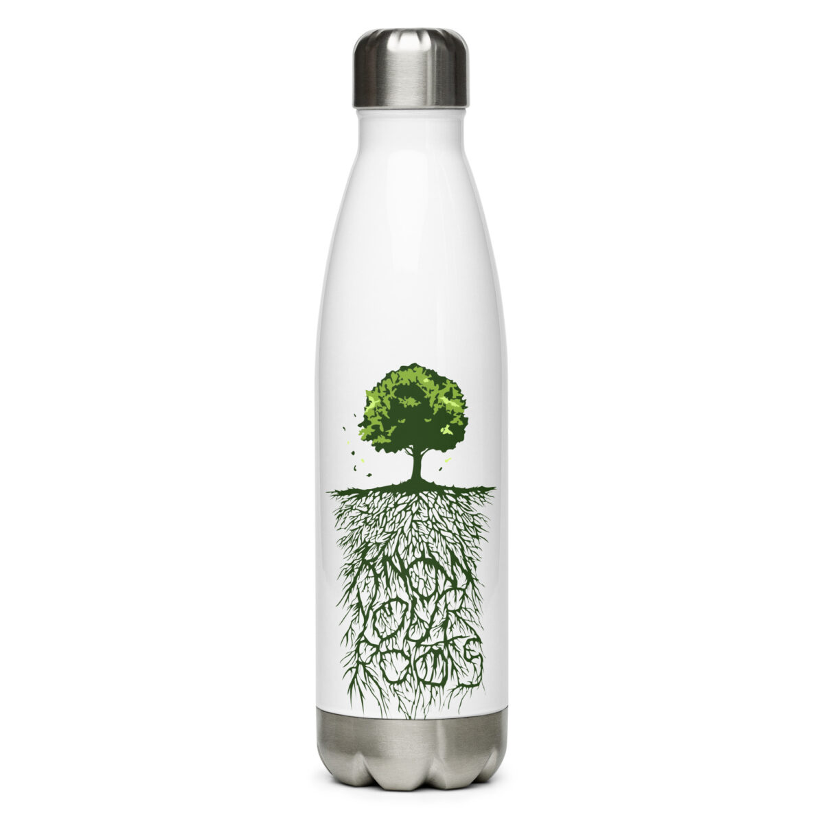 stainless steel water bottle white 17oz front 64ac03f2cca0e