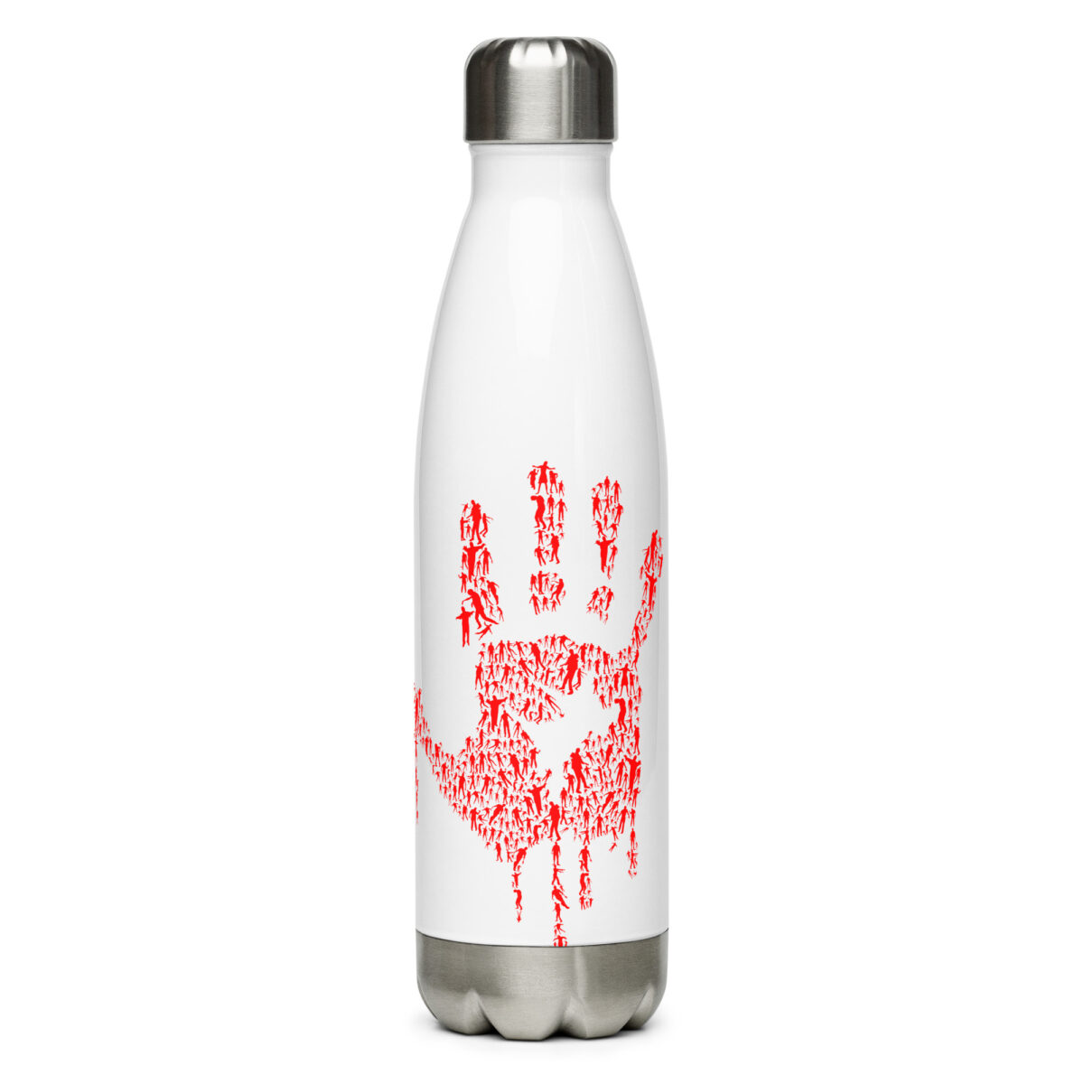 stainless steel water bottle white 17oz front 64ac073ca7176